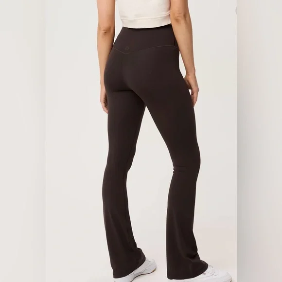 Offline By Aerie Women Brown High Waisted Bootcut Legging Flare Leggings Size M - Picture 2 of 13